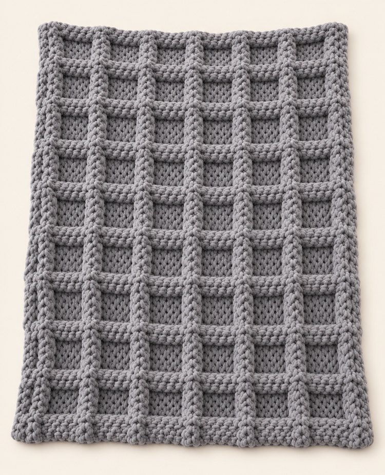 Cloud Nine Waffle illustrated blanket design preview